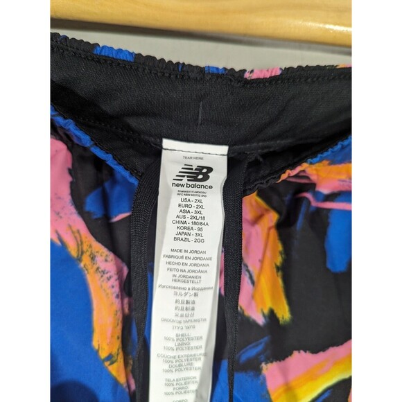 New Balance Womens Multicolor Running Pull on Shorts Sz 2XL Training Jogging - Picture 4 of 6